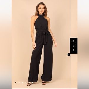 Petal + pup Size XL black Harper tie romper